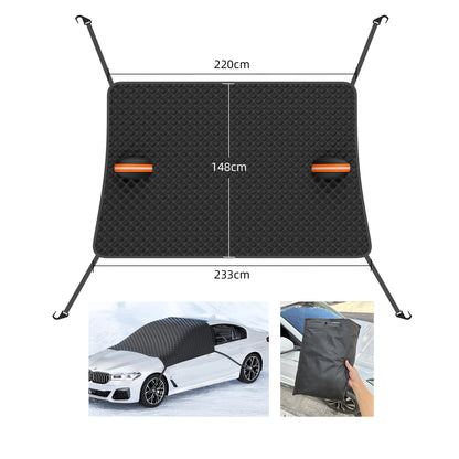 Couverture de pare-brise de voiture, bouclier de neige imperméable, auvent d'extérieur d'hiver, demi-couvercle de protection, pare-soleil de fenêtre avant externe