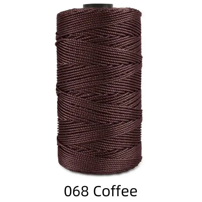 Fil de soie et coton glacé léger d'été, 1.5mm, 200m, fil au Crochet pour bricolage, artisanat, sac, chapeau, chaussures, fil en polypropylène, cordon de fil au Crochet