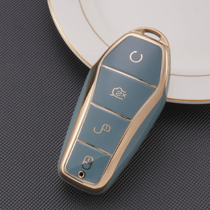 Étui pour clé de voiture en TPU à 4 boutons, housse de protection pour télécommande BYD Atto 3 Han EV Dolphin, accessoires automobiles