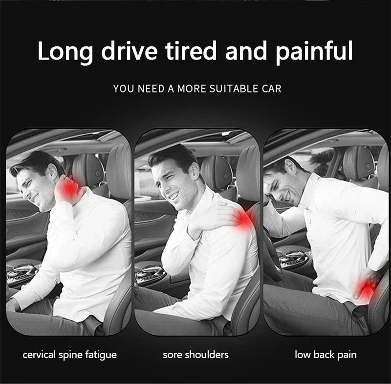 Nouvel appui-tête de voiture avec support lombaire, coussin en mousse à mémoire de forme pour le cou et protection des épaules pour un confort amélioré
