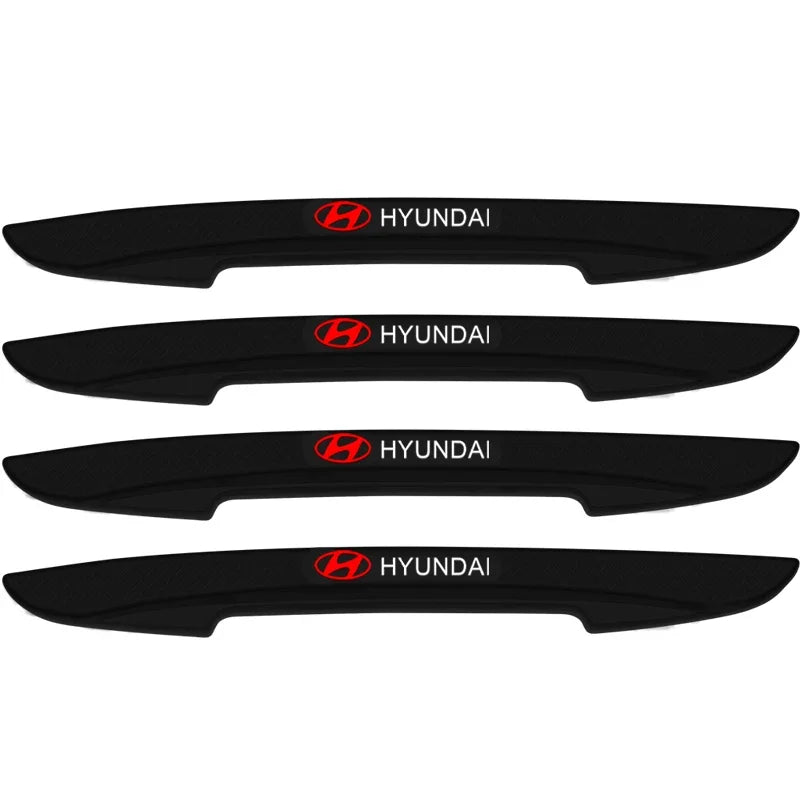 Autocollants de barre Anti-collision pour bord de porte de voiture, bande de Protection en Silicone pour Hyundai I30 Veloster Kona I10 I35 Elantra Santa Fe, 4 pièces