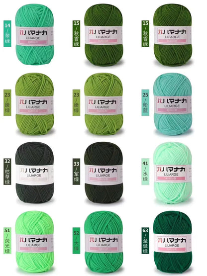 12 pièces 300g fil de lait fait à la main grossier bricolage tissage boule de fil pour pull chapeau écharpe et autres vêtements doux Crochet fil à tricoter