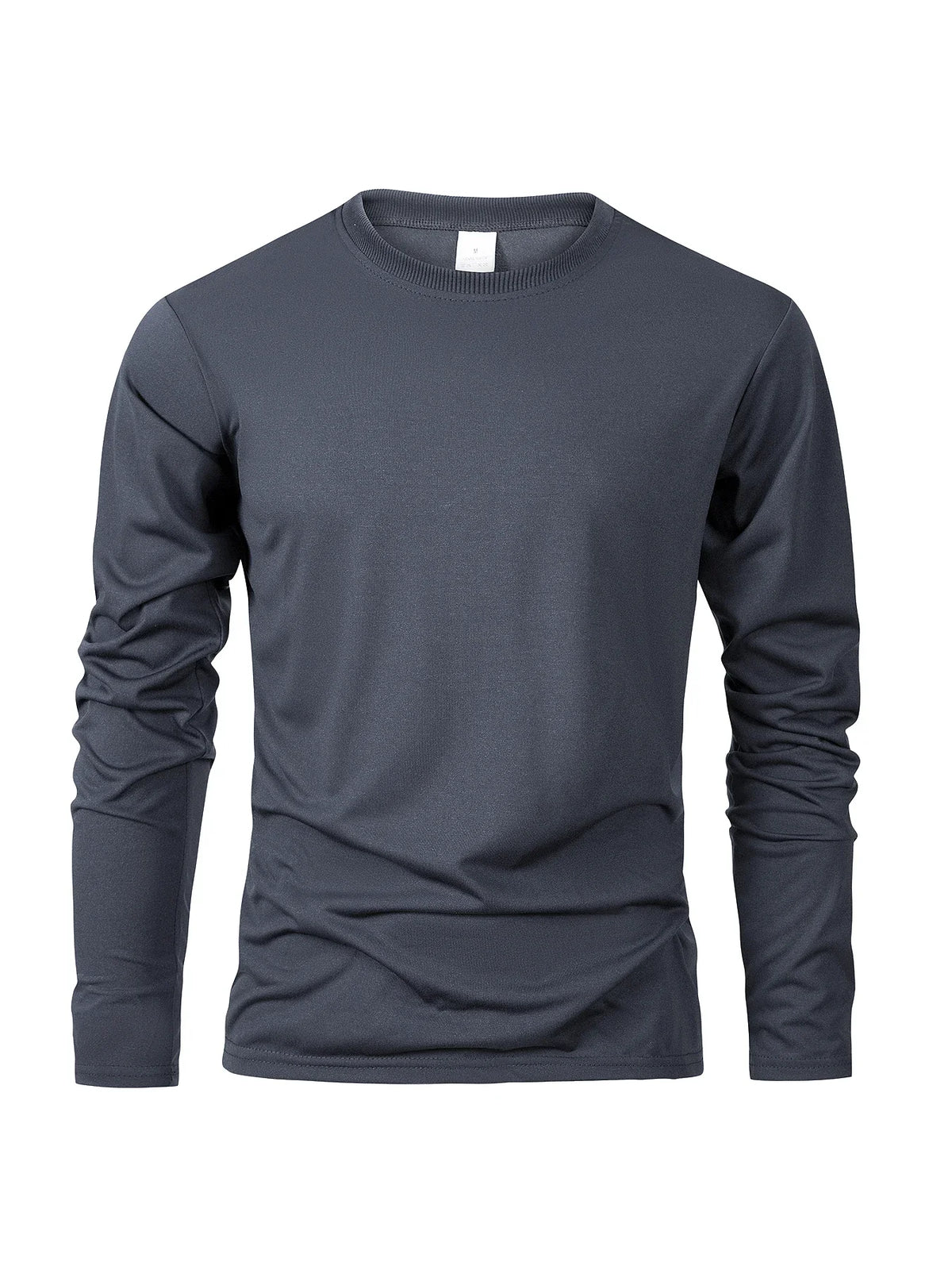 T-shirts à manches longues pour hommes, décontractés, col rond, évacuant l'humidité, hauts de sport pour hommes, confortables et polyvalents