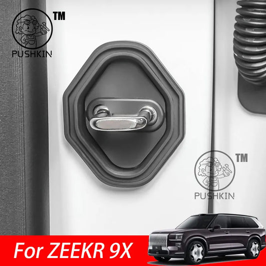 Couvercle de protection de serrure de porte de voiture en Silicone, Anti-Collision, tampon absorbant les chocs, accessoires pour ZEEKR 9X 2025 2026