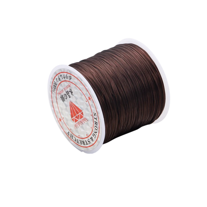 Fil élastique rond en cristal, 10 mètres, 0.7mm, cordon extensible en caoutchouc et Nylon pour la fabrication de bijoux, Bracelet de perles