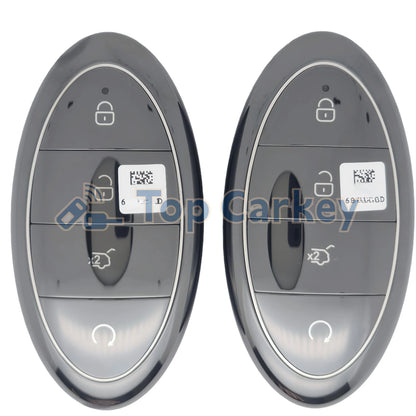 TopCarkey – clé télécommande intelligente originale, sans clé, puce Go ID4A, 433MHz, avec coque métallique, pour BYD Yangwang U8 U8L U9 Xtreme U9X U7