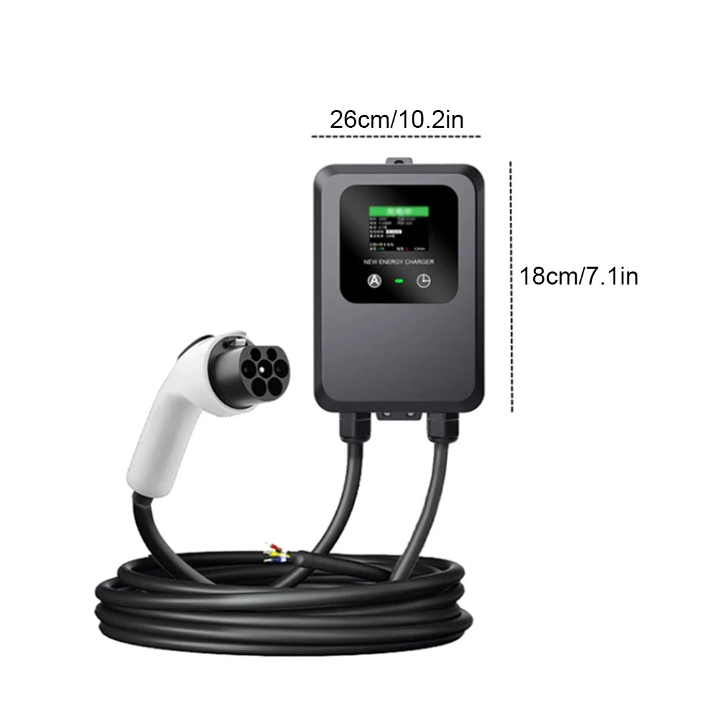 Nouveau EV Wallbox 5M 7KW 32A Station de Charge voiture maison EV Wallbox voiture électrique EV Wallbox avec 5M câble Charge par carte/Charge maintenant