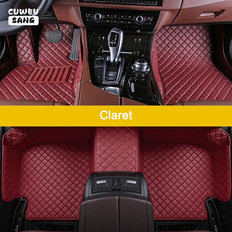 CUWEUSANG tapis de sol de voiture personnalisé pour BYD Atto 3 joint de dauphin F0 F3 F6 E6 G3 G6 S6 chanson Qin Auto tapis pied Coche accessoire