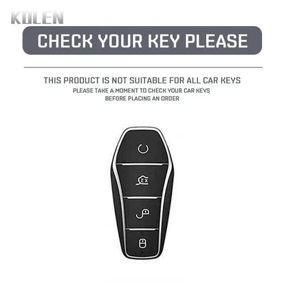 Pour BYD Song Plus Atto 3 Han EV Tang DM Qin joint dauphin mode TPU voiture clé housse protégée porte-clés Fob accessoires