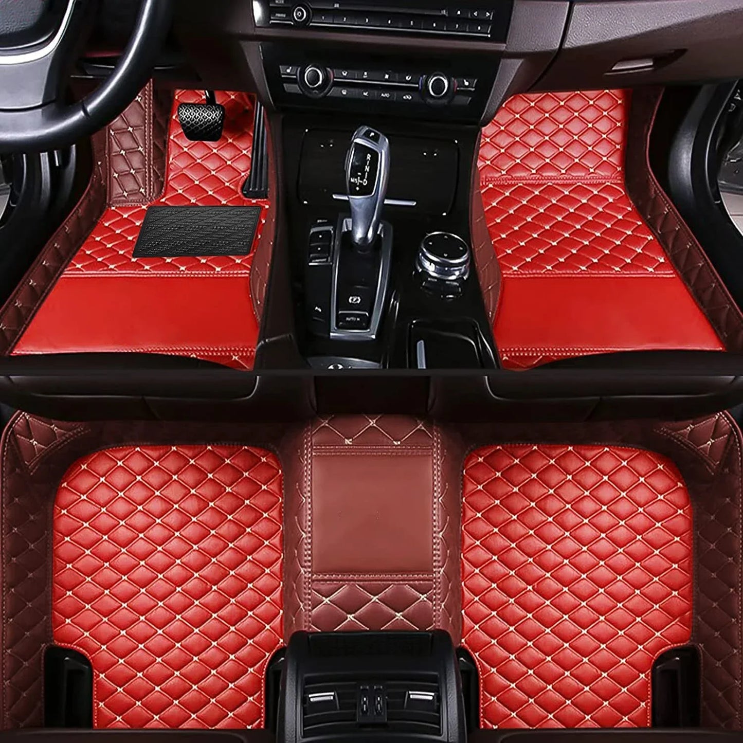 Tapis de sol de voiture personnalisés adaptés à la BMW X5 5 sièges véhicule électrique 2017-2019 tapis de pied en cuir automatique tapis