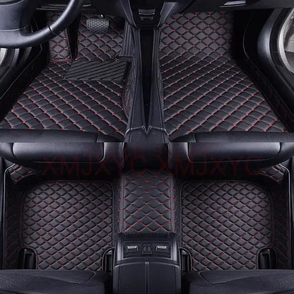 Tapis de Sol de Voiture 3D Personnalisé en Cuir Artificiel, Accessoires d'Nikpour BMW Série 5 E39 1995-2004 E60 F10 G30 2017-2022