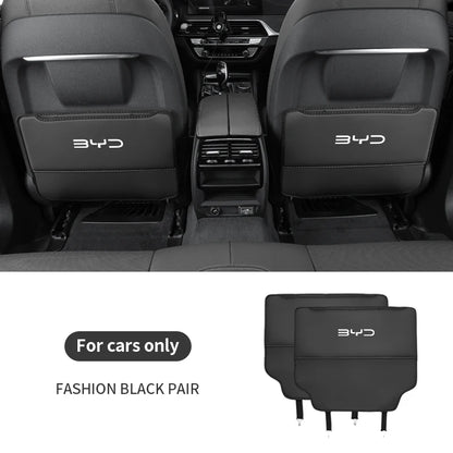 Pour BYD Atto 3 Tang F3 E6 Yuan Plus Song Max F0 Qin G3 I3 Han siège de voiture stockage arrière dossier Anti-usure coussin Anti-coup de pied