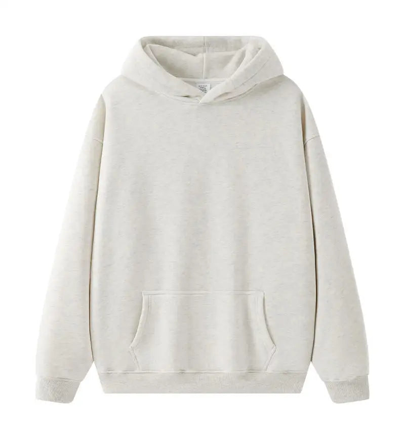Bricolage LOGO personnalisé Image 17 + couleurs 400GSM chaud hommes surdimensionné goutte épaule sweats à capuche couleur unie mâle hiver avec sweat à capuche en polaire