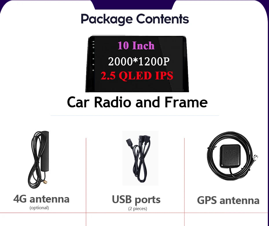 Autoradio Carplay pour citroën Berlingo 2019 Peugeot Partner Rifter 2020 pour Opel Combo Navigation GPS Android Auto WiFi No 2din