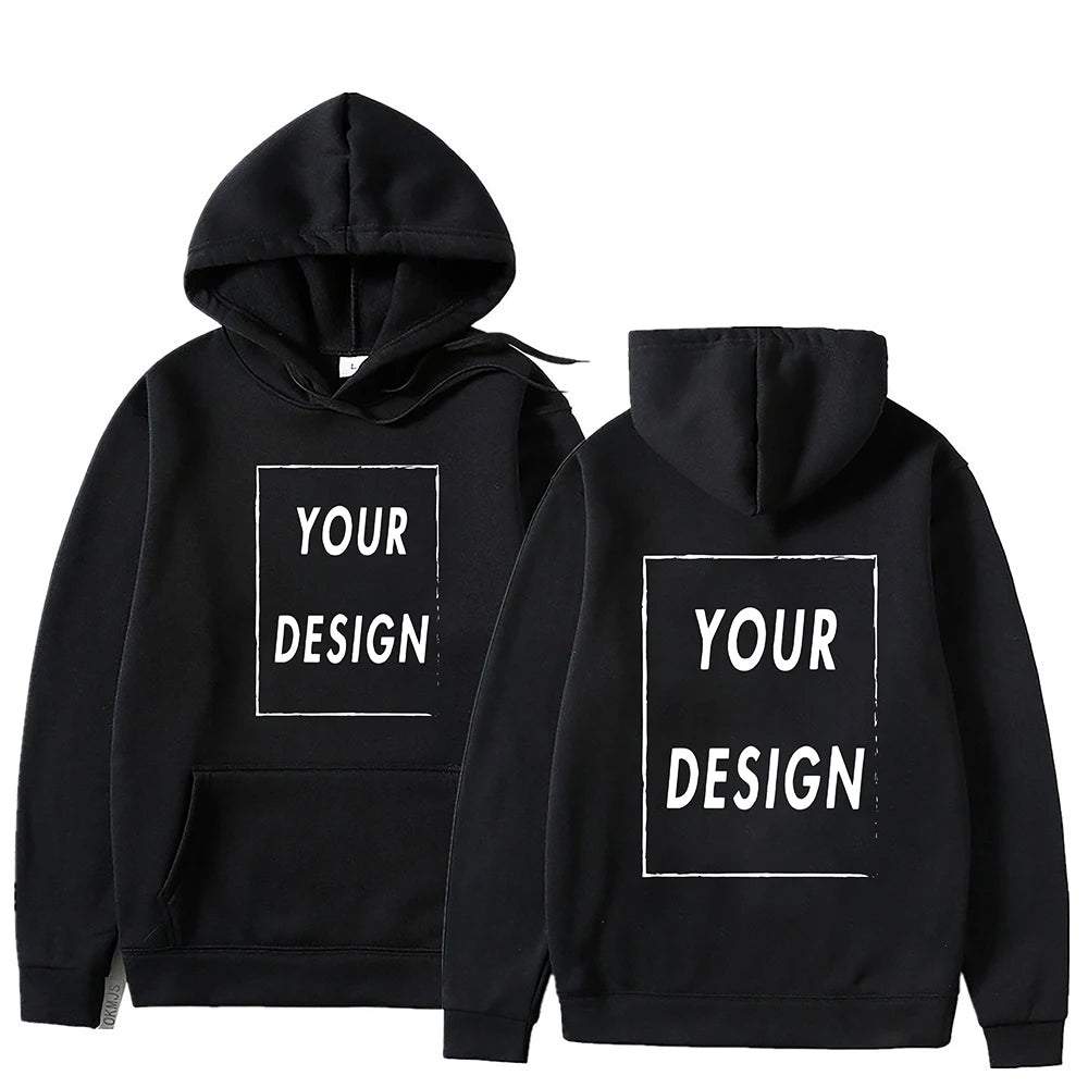 Votre propre Design marque Logo/image personnalisée partout hommes femmes sweat à capuche bricolage sweat à capuche décontracté à la mode nouveau