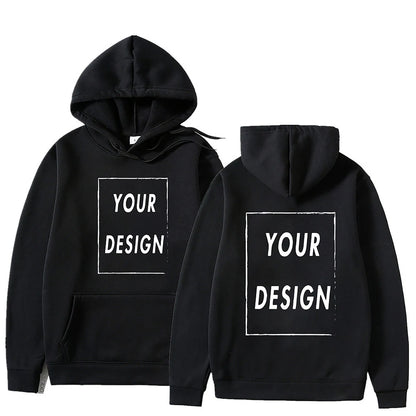 Votre propre Design marque Logo/image personnalisée partout hommes femmes sweat à capuche bricolage sweat à capuche décontracté à la mode nouveau
