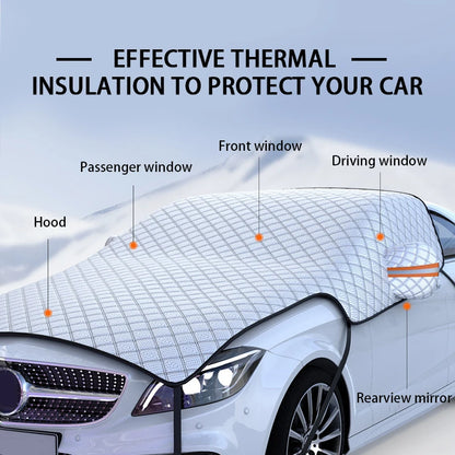 SEAMETAL Housse de neige pour fenêtre de voiture améliorée Pare-brise de grande taille avec housse de capot universelle pour berline Suv Hatchback