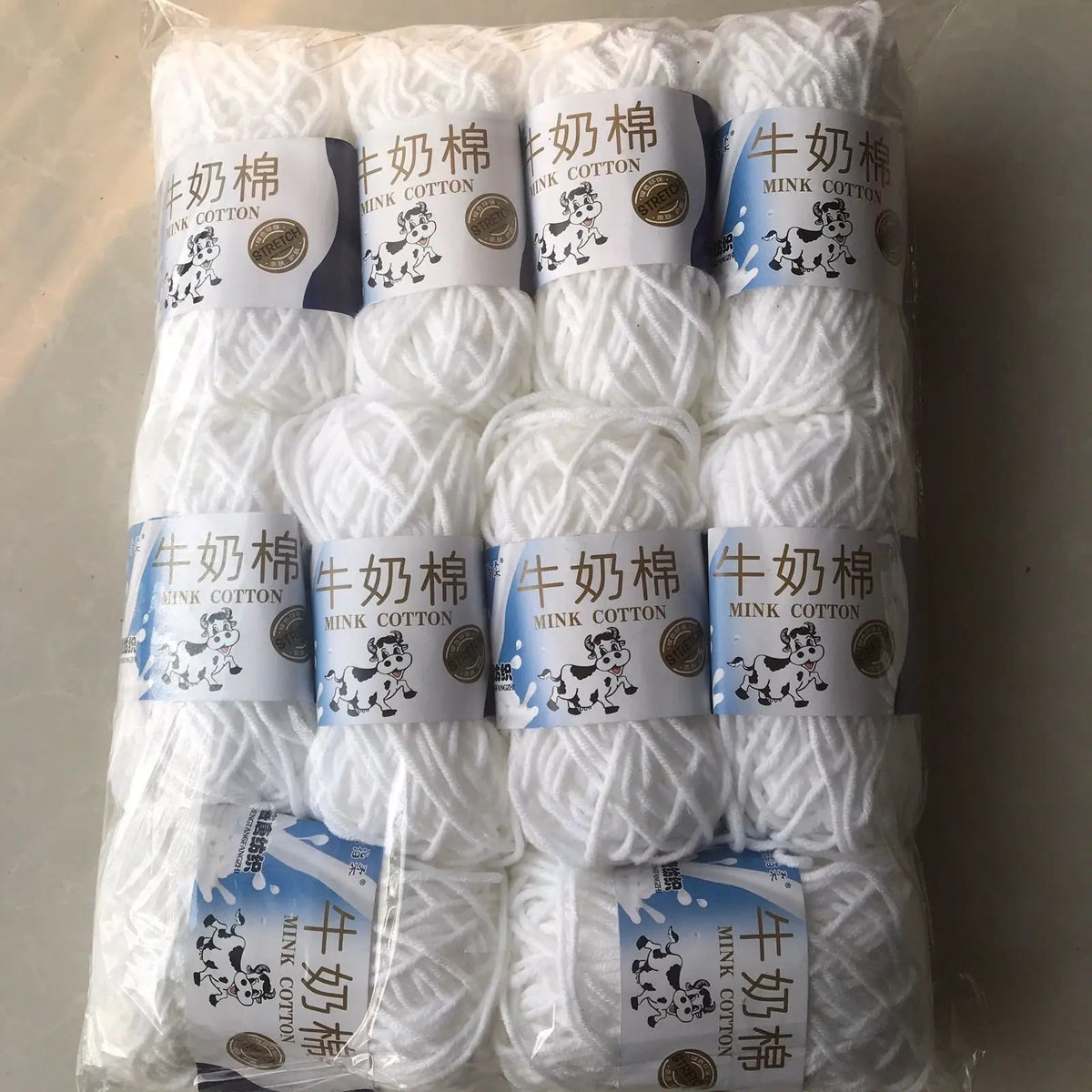 Fil de laine et de coton au lait, 500g, fil au Crochet pour écharpe tricotée à la main, pull, sacs de poupées, bricolage, fournitures de tricot au Crochet, 10 pièces/lot