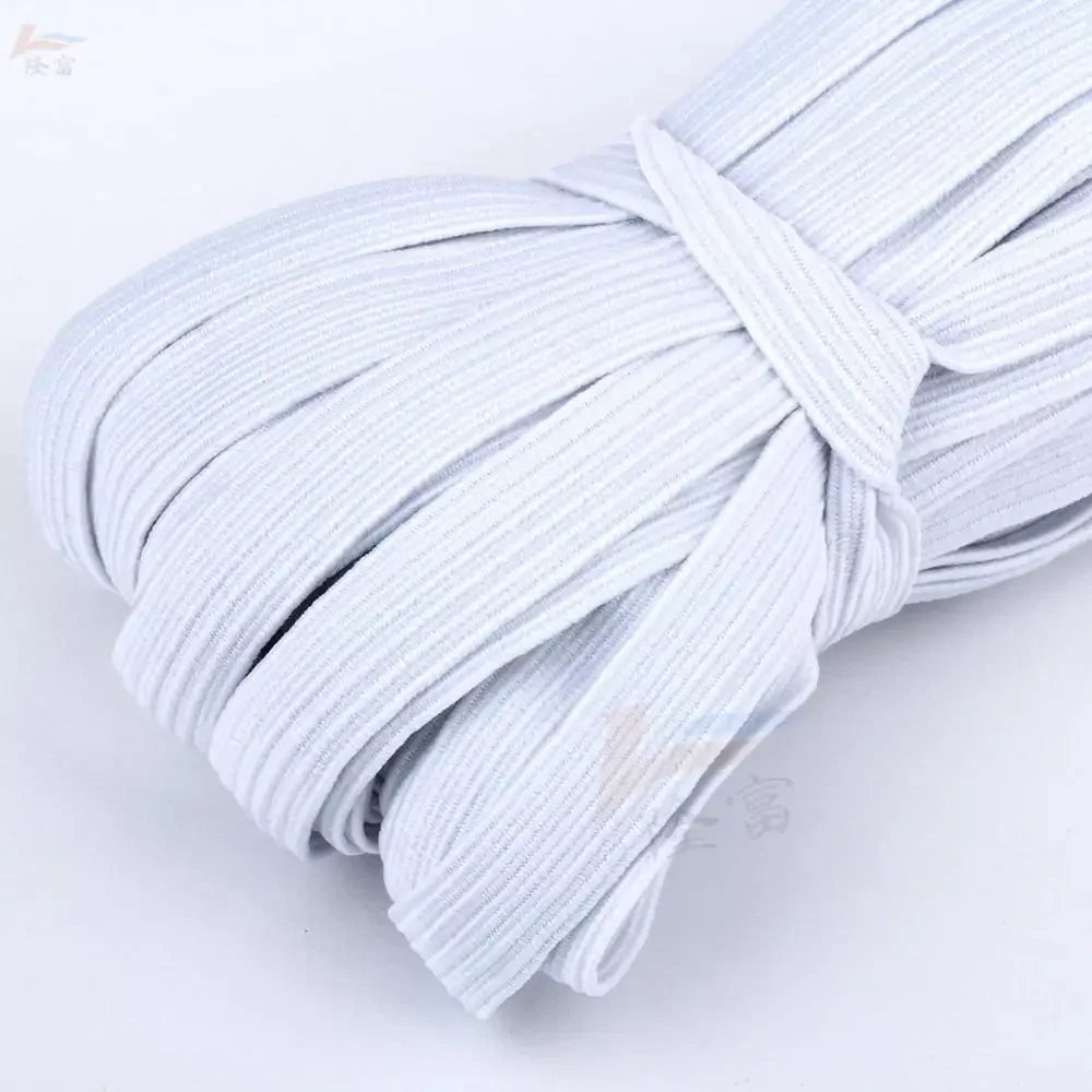 Bandes élastiques plates blanches/noires, 3/4/5/6/8/10MM, bande élastique pour vêtements de mariage, pour bricolage, couture, corde extensible