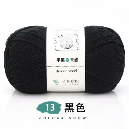 Fil de Coton Crocheté à la Main, 100g, Bricolage, Laine pour Bébé, Écharpe, Veste, Pull