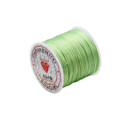Fil élastique rond en cristal, 10 mètres, 0.7mm, cordon extensible en caoutchouc et Nylon pour la fabrication de bijoux, Bracelet de perles