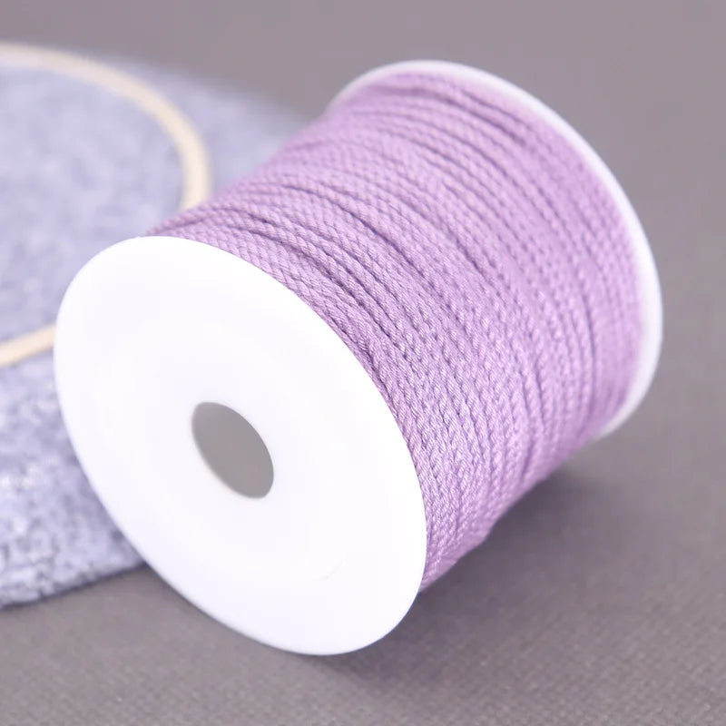 Corde de coton pour macramé, ficelle, ficelle, fil, artisanat, couture, tentures murales faites à la main, bohème, fête de mariage, décoration d'intérieur, 1.2mm, 37m