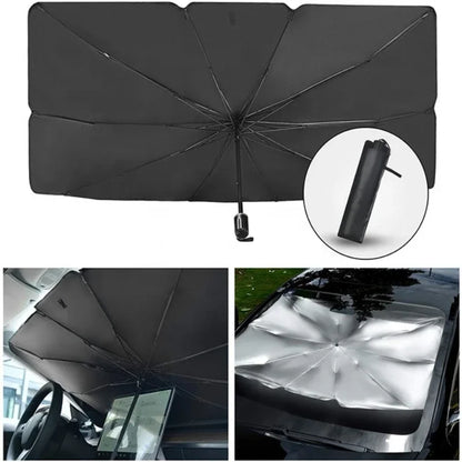Pare-soleil de voiture pliable, pare-brise, rideau de pare-soleil pour fenêtre avant de voiture, accessoires de protection solaire
