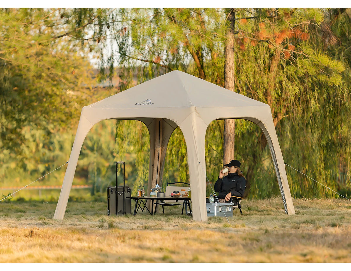 Tente dôme gonflable portable imperméable pour le camping en plein air Mountainhiker, grande capacité pour plusieurs personnes, auvent de parc, auvent de pique-nique