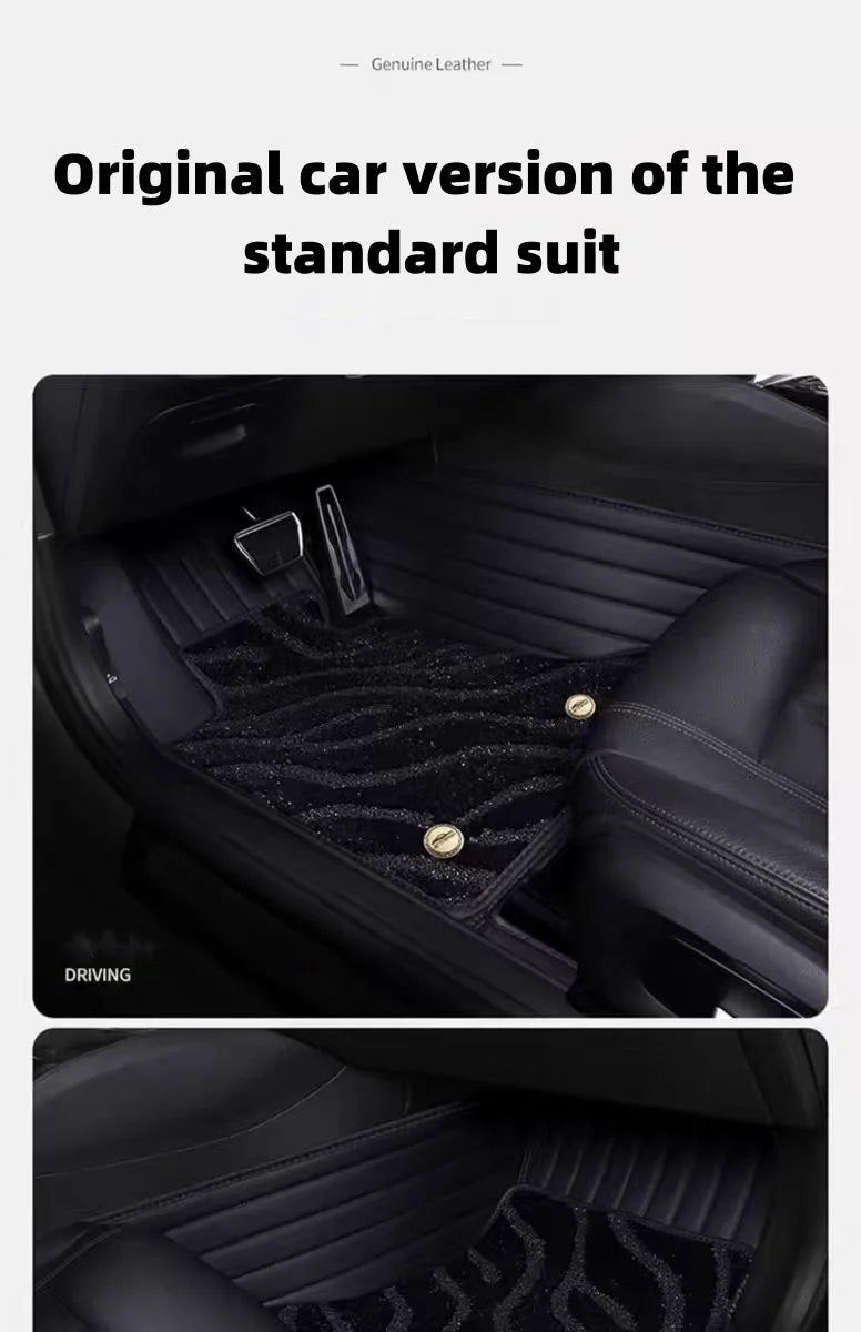 Tapis de pied de voiture en cuir, vente directe en gros