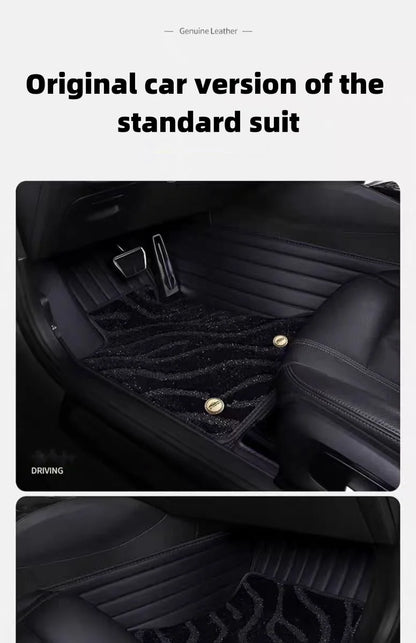 Tapis de pied de voiture en cuir, vente directe en gros