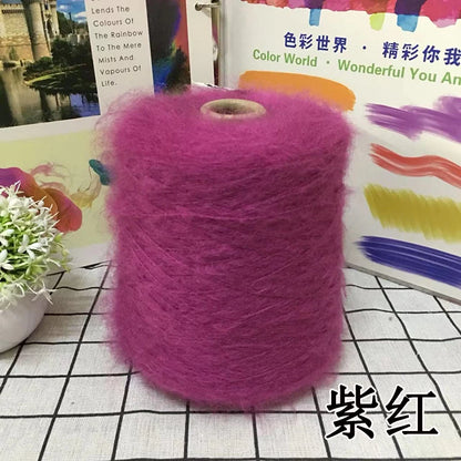 1 régiment de 500 grammes de laine Mohair ultra douce près du corps sans collant, foulards tricotés à la main, fil de pull