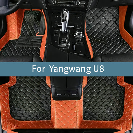 Tapis de sol de voiture en cuir pour Yangwang U8 2023 2024 2025 2026