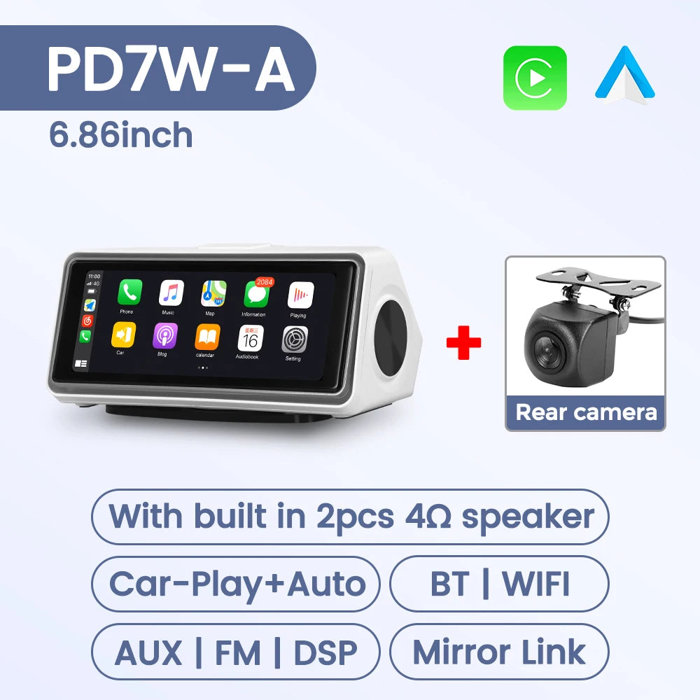 6.86 "/10.26'' contrôle Central universel écran tactile intelligent Support sans fil Carplay Android Auto BT WIFI SD AUX caméra de recul