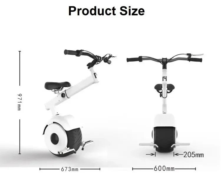 Voiture d'équilibre sensorielle intelligente, monocycle électrique Harley à une roue avec accoudoir, nouvelle conception de véhicule