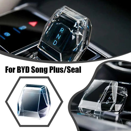 Étui de protection pour équipement de commande centrale, levier en cristal, accessoires de style intérieur pour BYD Song Plus/Seal U DM-i/EV 2023 – 2025