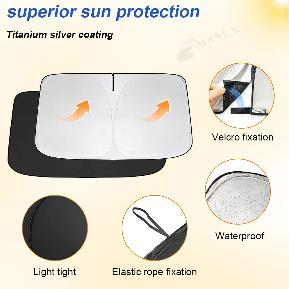 Pare-soleil de pare-brise de voiture pour BYD SEAL EV 2022 2023 2024, pare-soleil réflecteur offrant Protection pour accessoires de joint intérieur de voiture