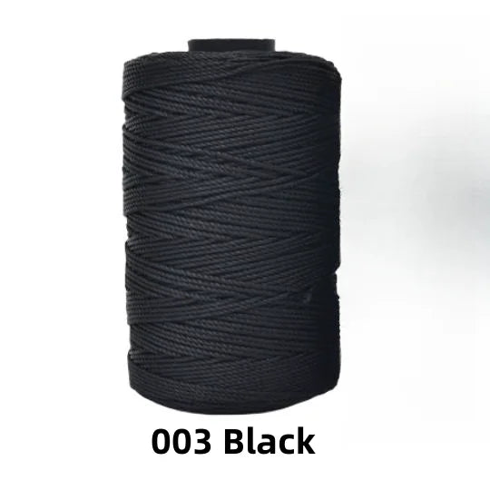 Fil de soie et coton glacé léger d'été, 1.5mm, 200m, fil au Crochet pour bricolage, artisanat, sac, chapeau, chaussures, fil en polypropylène, cordon de fil au Crochet