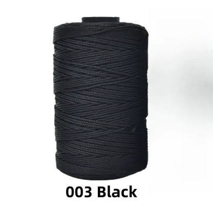 Fil de soie et coton glacé léger d'été, 1.5mm, 200m, fil au Crochet pour bricolage, artisanat, sac, chapeau, chaussures, fil en polypropylène, cordon de fil au Crochet