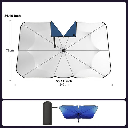 Pare-soleil rétractable pour pare-brise avant de voiture, Protection solaire d'été, blocage de Parasol de voiture