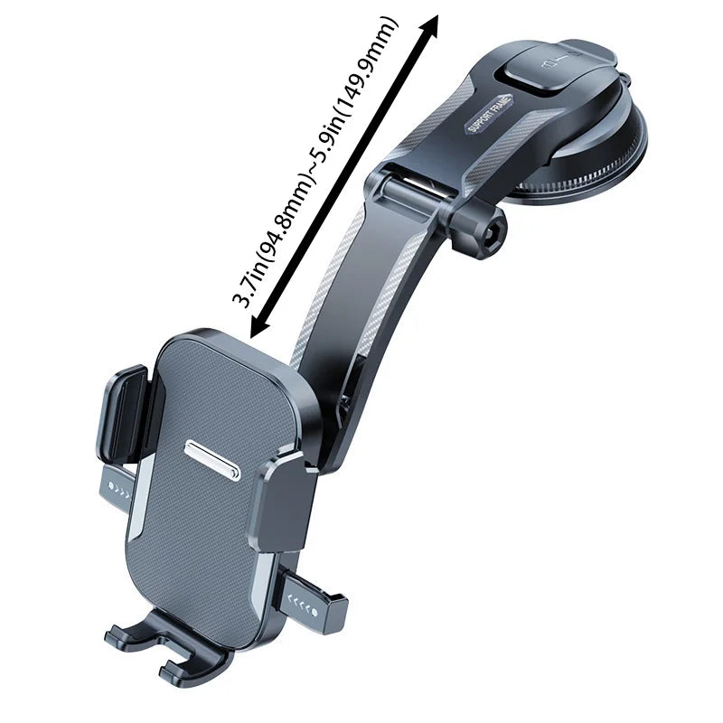 Support universel pour téléphone de voiture - Support de tableau de bord, pare-brise, bureau pour la navigation GPS, support de suspension sécurisé