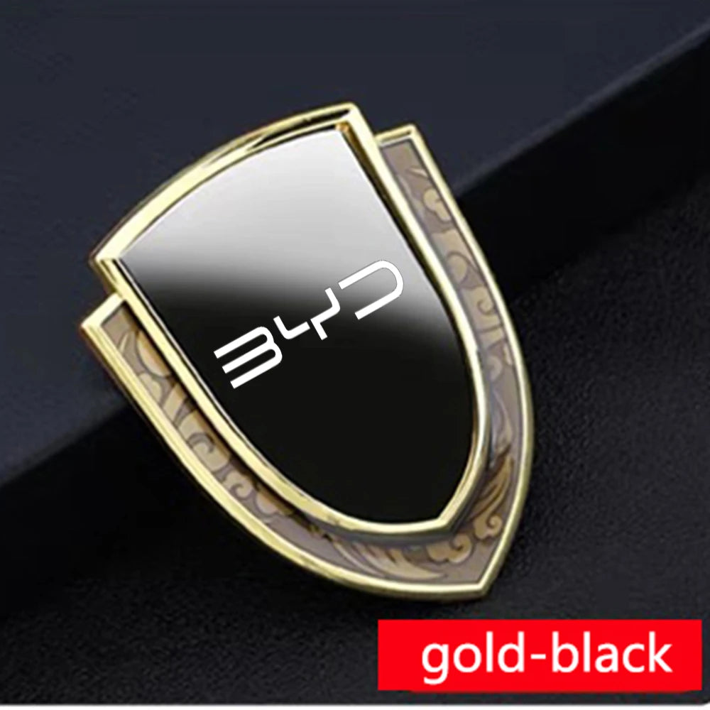 Autocollant de Badge d'emblème latéral de fenêtre de coffre de voiture en métal pour BYD Atto 3 Act 3 Tang F3 E6 Dmi Yuan plus Song plus ev f0 f3 Qin Pro