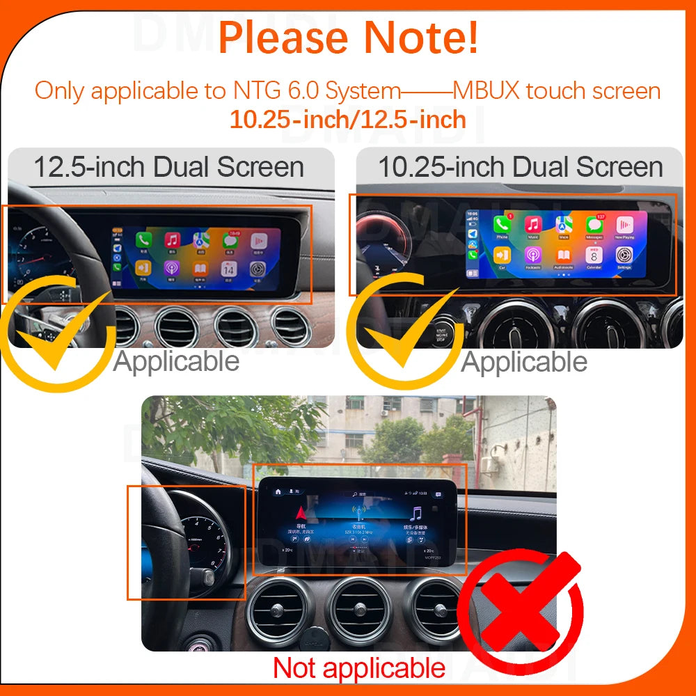 Boîte de décoration de Module de commande pour Mercedes Benz A B C CLA E GLA GLB GLC GLS NTG6.0 MBUX système CarPlay Android Auto adaptateur GPS