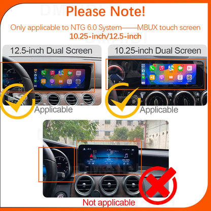 Boîte de décoration de Module de commande pour Mercedes Benz A B C CLA E GLA GLB GLC GLS NTG6.0 MBUX système CarPlay Android Auto adaptateur GPS