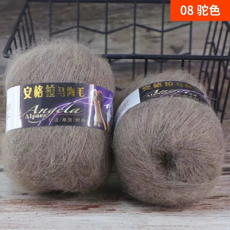 Fil de laine Mohair d'alpaga en peluche pour fil à tricoter, écharpe de pull 40 grammes/boule, fils épais de Lanas doux et chaud gonflés