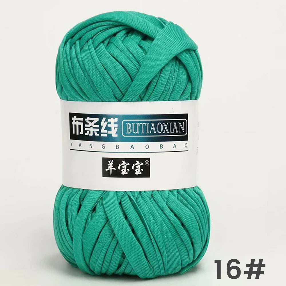 Fil épais de 100g, tissu coloré Super doux, bande de fil pour tricoter à la main, sac tissé, panier de tapis, matériel tricoté à la main, bricolage