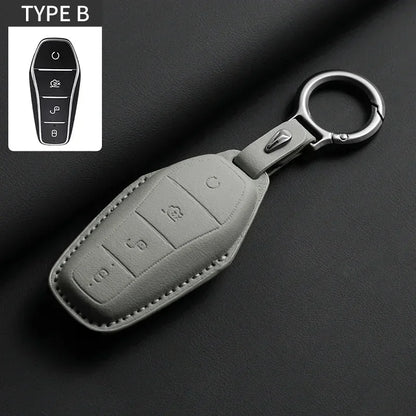 Étui de protection pour clé de voiture, support pour BYD Han Ev Tang Dm Qin PLUS Song Pro MAX Yuan DolDave E2, protecteur de clé automatique, accessoires de voiture