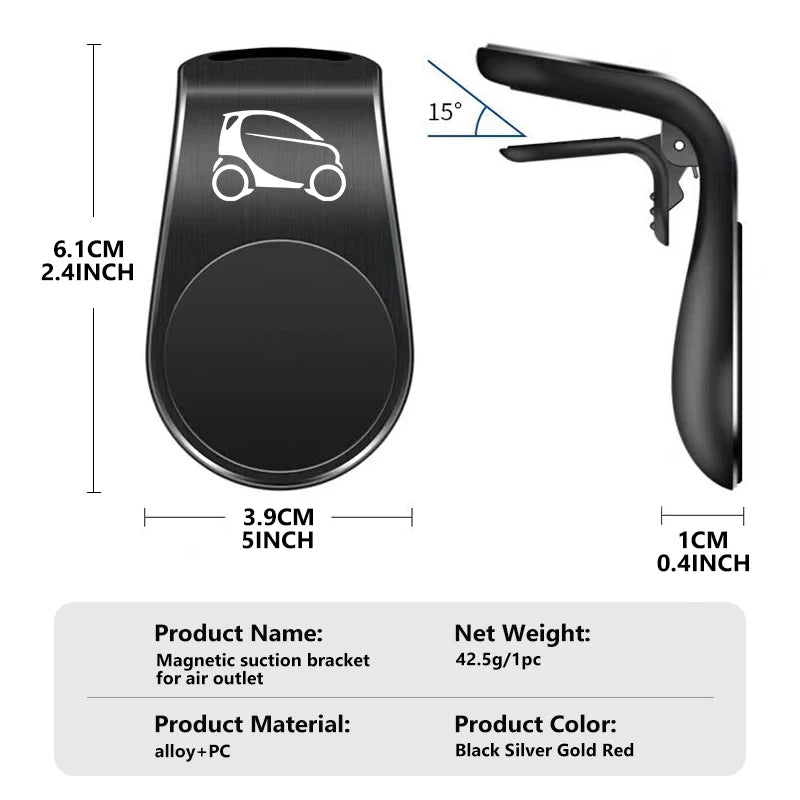 Support de téléphone de voiture à rotation intelligente à 360 degrés, clip de protection anti-vibration Crossblade 451 450 453 Forfour EQ Forjeremy