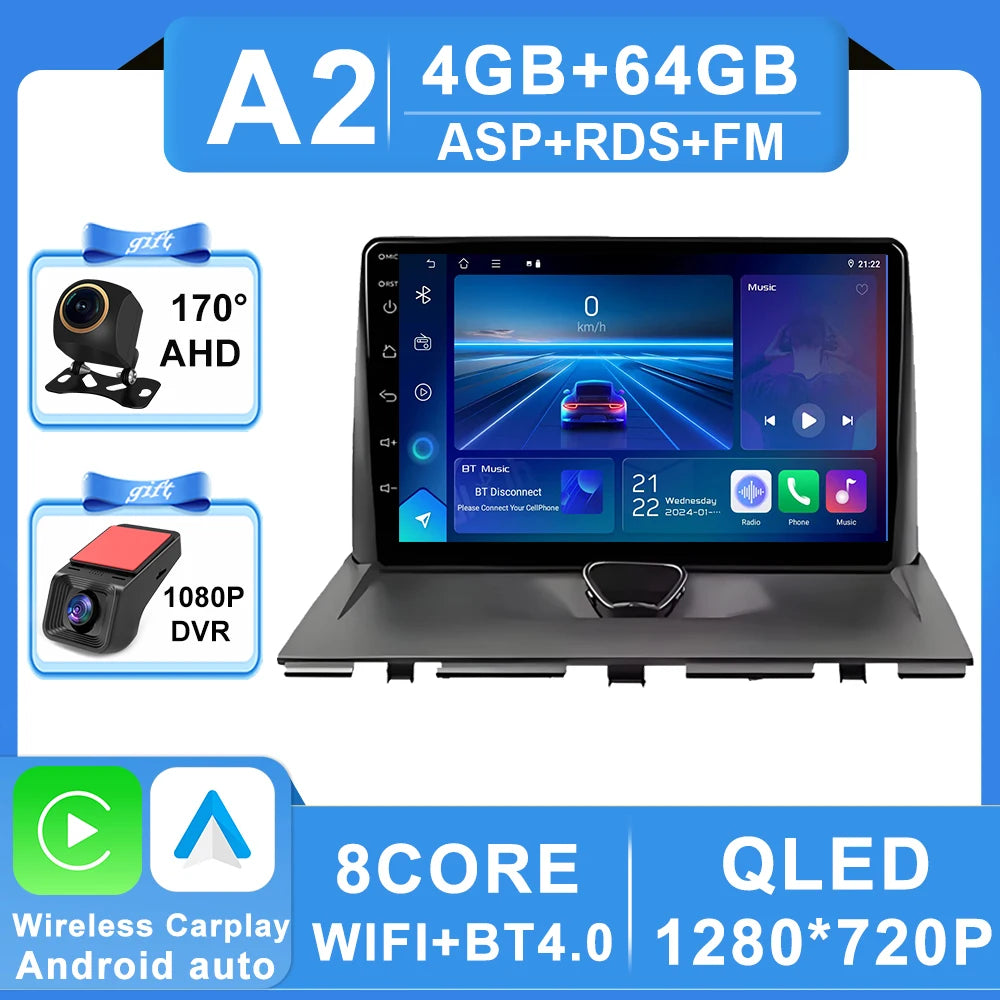 Autoradio Carplay pour Peugeot Expert 2 G9 pour citroën Jumpy pour Fiat Scudo pour Toyota Proace 2007-2017 Navigation GPS No 2din 4G