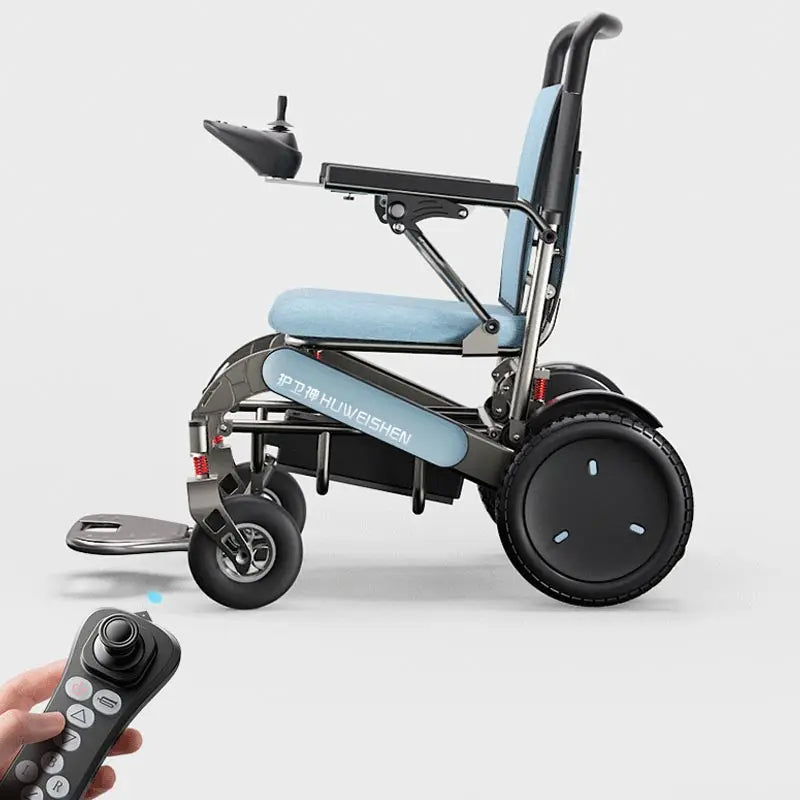 Fauteuil roulant électrique léger et pliable, Intelligent, entièrement automatique, haut de gamme, pour personnes âgées, mobilité