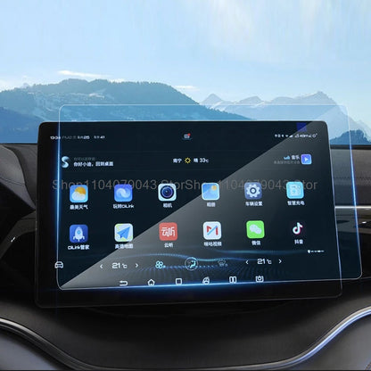 Protecteur d'écran en verre trempé pour BYD song PLUS dm-i 2021 – 2025, 12.8 ou 15.6 pouces, autoradio, Navigation GPS, anti-rayures